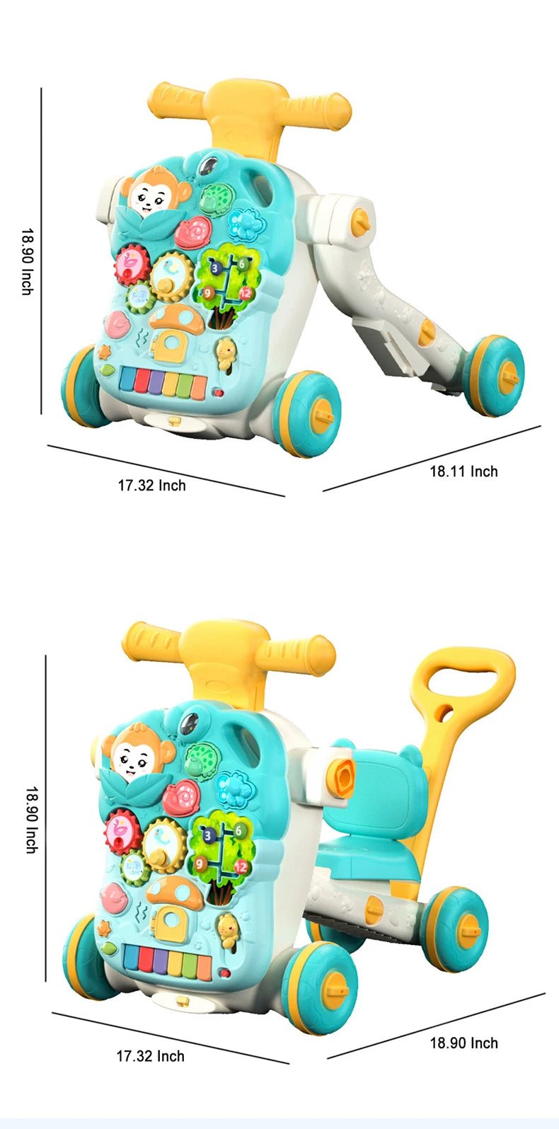 chariot de marche bebe | PORTroTable MULTI - ÂGES - Émerveiller Bébé