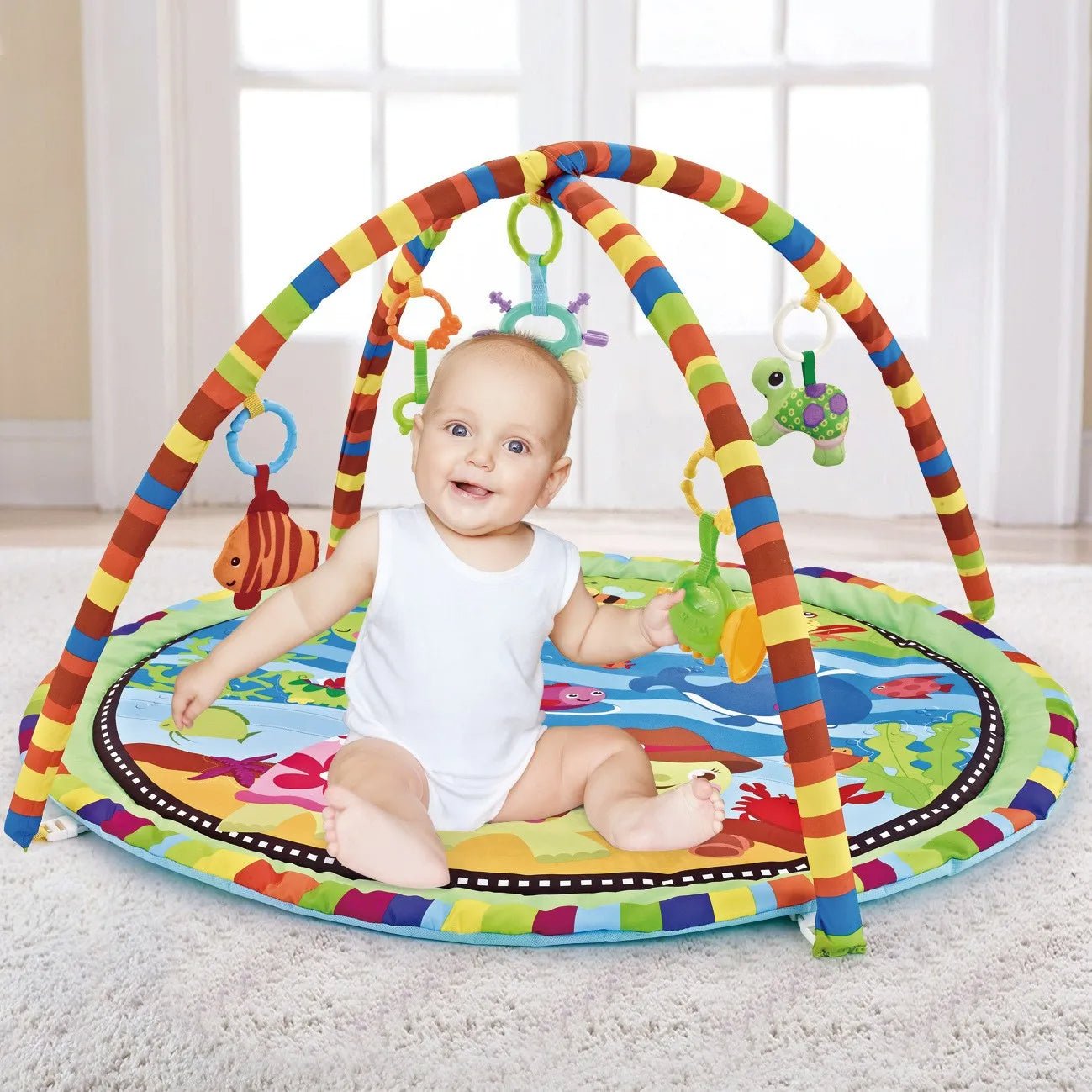 tapis eveil bebe arche jouet
