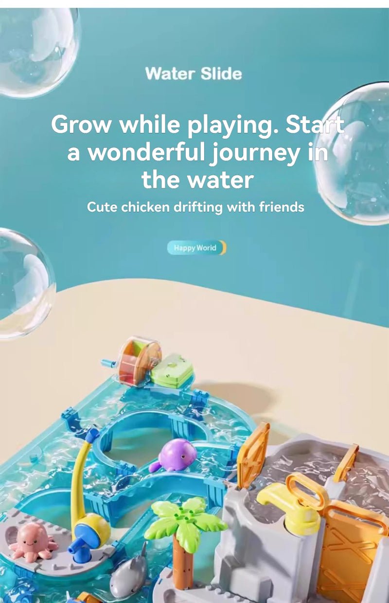 Aquaplay | JEU DE PISTE ET FIGURINE ANIMAUX AQUATIQUE - Émerveiller Bébé