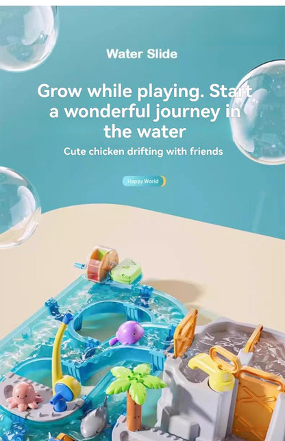 Aquaplay | JEU DE PISTE ET FIGURINE ANIMAUX AQUATIQUE - Émerveiller Bébé