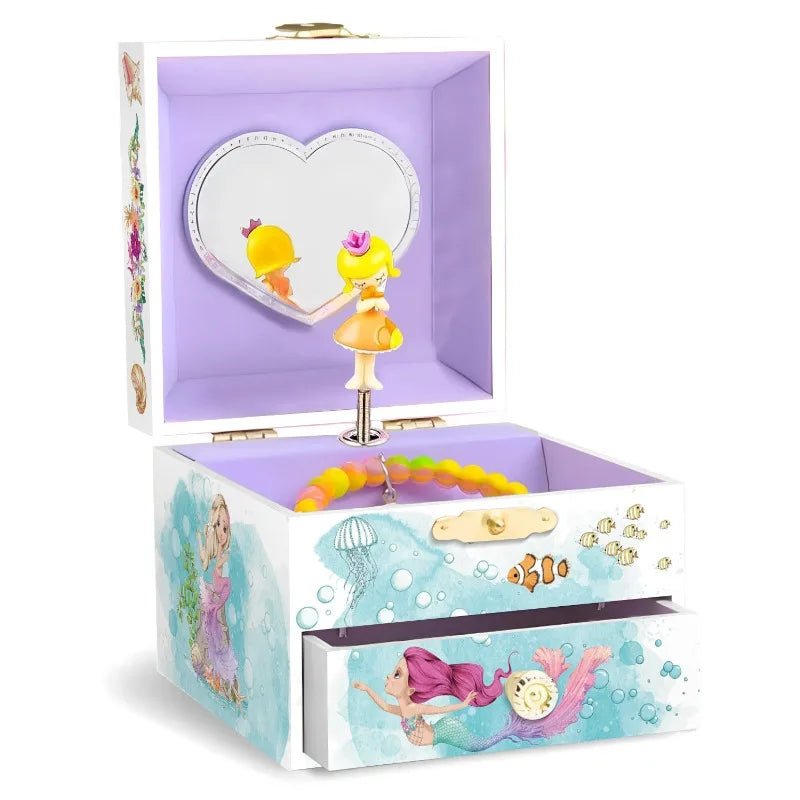 boite a musique rangement pour bijoux enfant figurine princesse