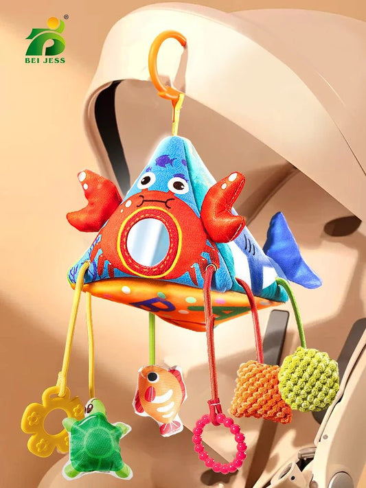 jouet pousette hochet peluche univers aquatique