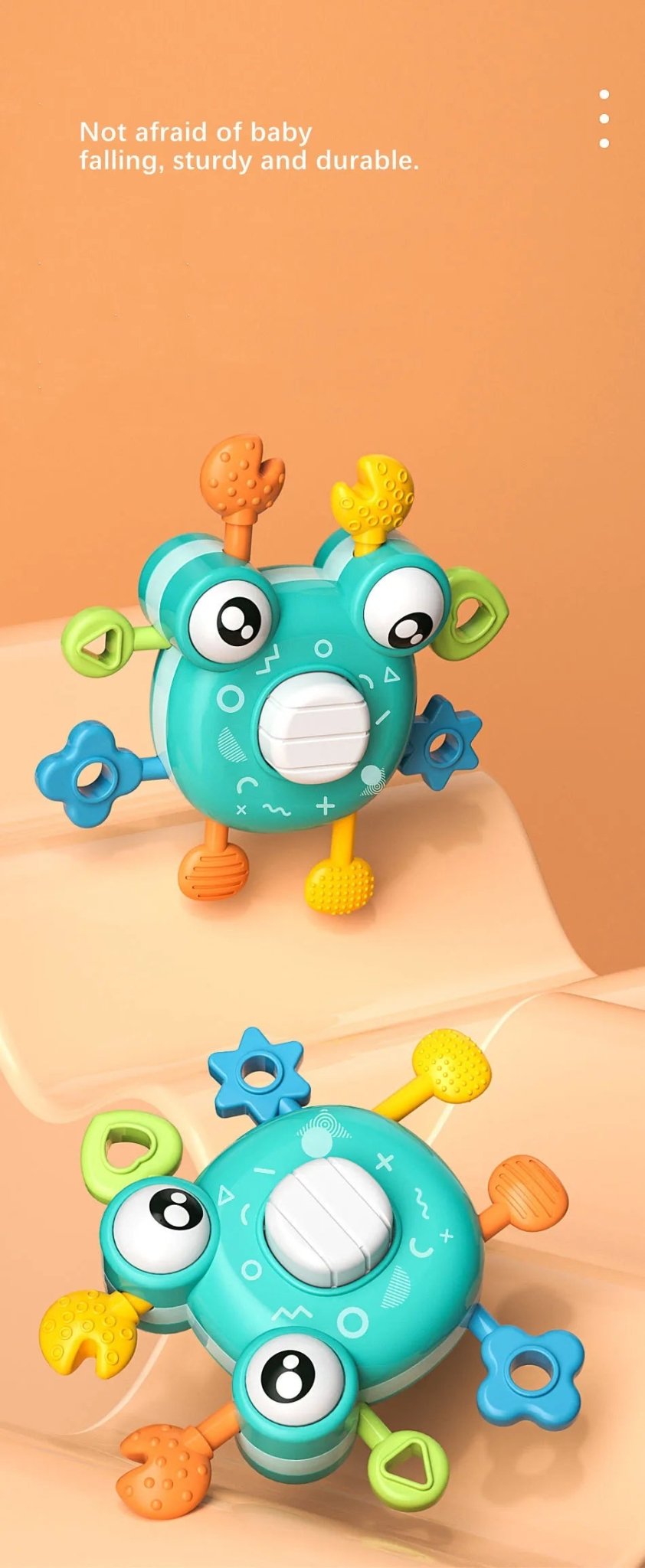 jouet bebe 6 mois| SENSASSORI CRABE - Émerveiller Bébé