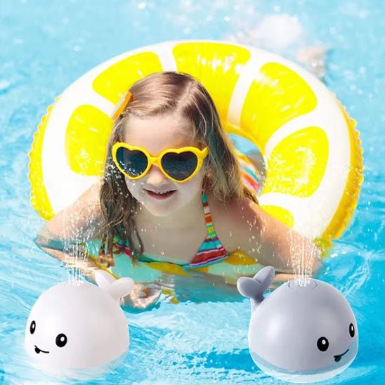 jouet de bain pour bebe | BALEINE FIGURINE LUMINEUSE ARROSOIR BAIN BÉBÉ - Émerveiller Bébé