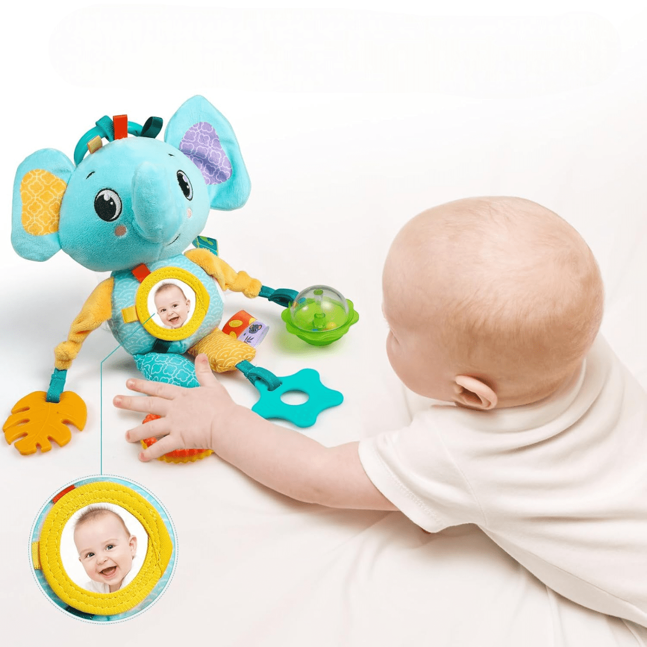 hochet elephant peluche bebe
