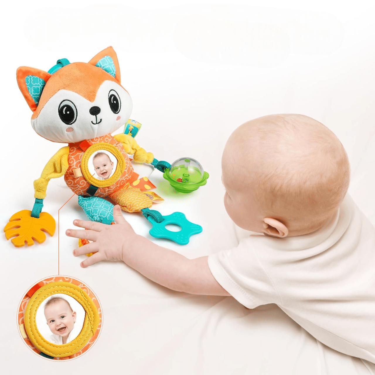 peluche bebe hochet  jeux eveil bebe