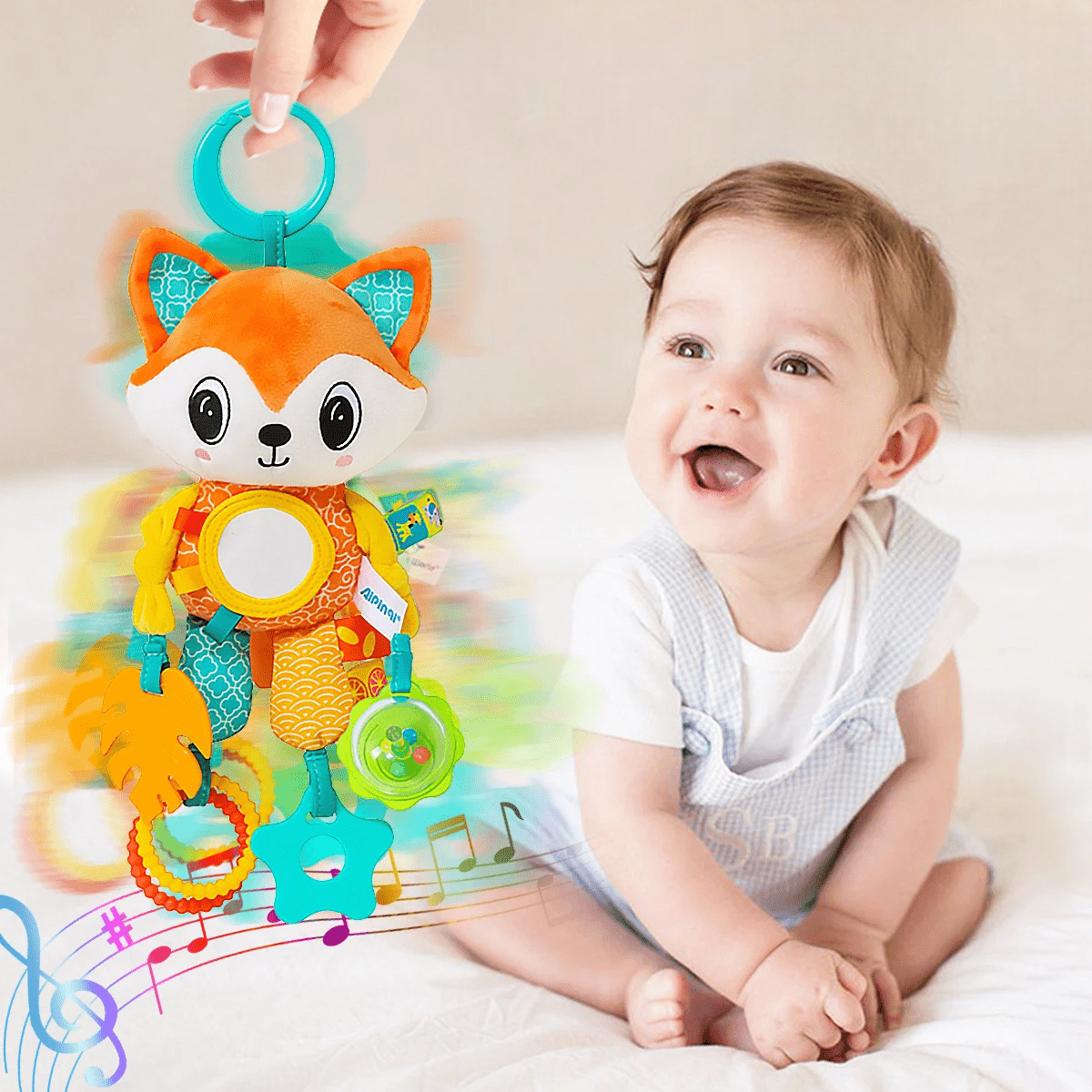 hochet renard jouet dentition bebe