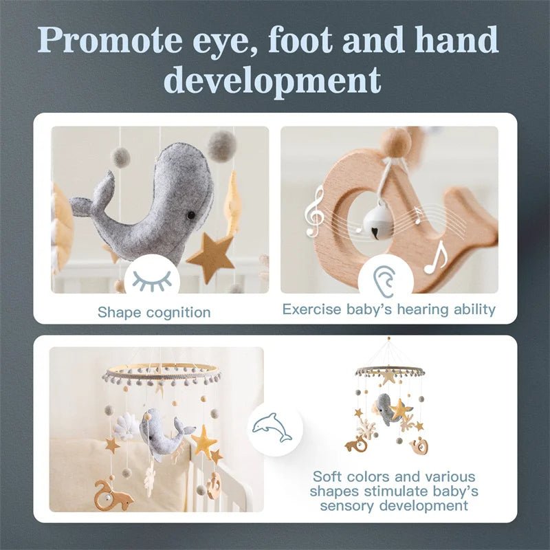 Mobile bebe | BALEINES SUSPENDUES - Émerveiller Bébé