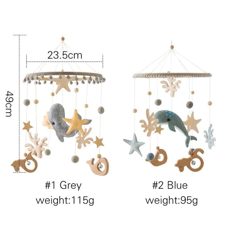 Mobile bebe | BALEINES SUSPENDUES - Émerveiller Bébé