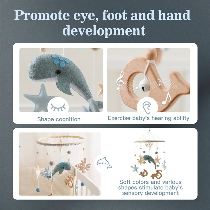 Mobile bebe | BALEINES SUSPENDUES - Émerveiller Bébé