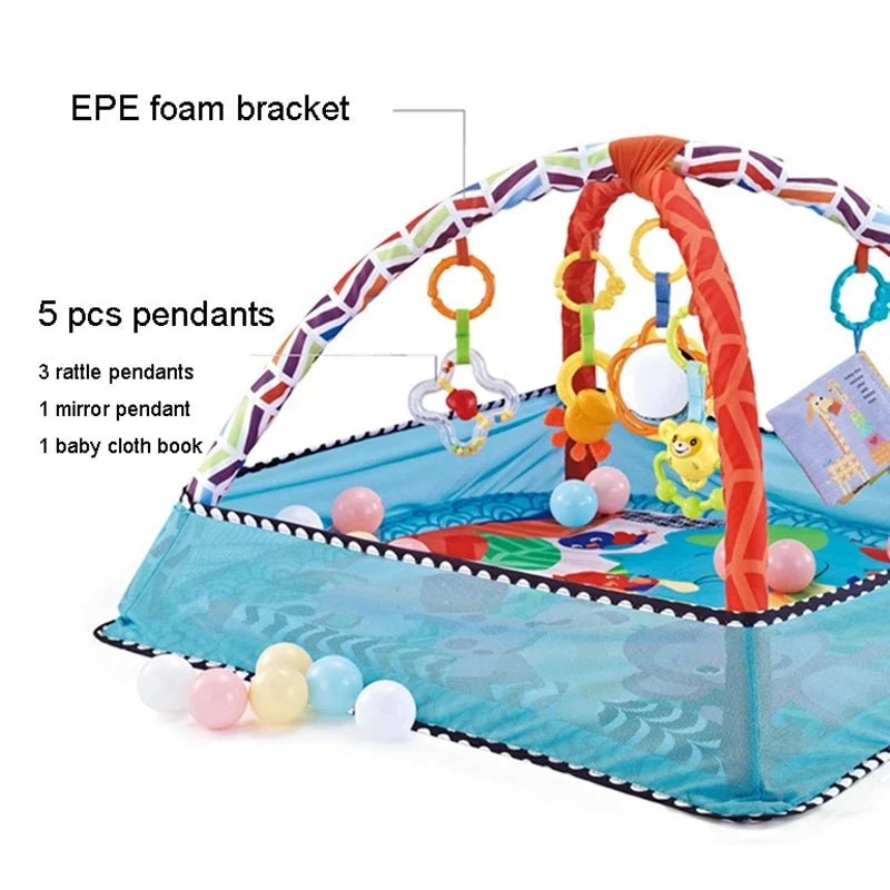 tapis deveil avec livre en tissu bebe