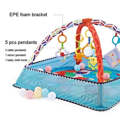 tapis deveil avec livre en tissu bebe